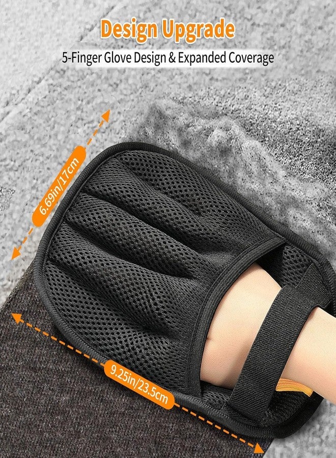 ZTOCOZ Pet Hair Removal Glove for Cats & Dogs, Upgraded Five-Finger Electrostatic Pet Hair Gloves, Reusable Magic Brush Pet Hair Remover Tool for Laundry, Couch, Carpet, Car Seat - Image 2
